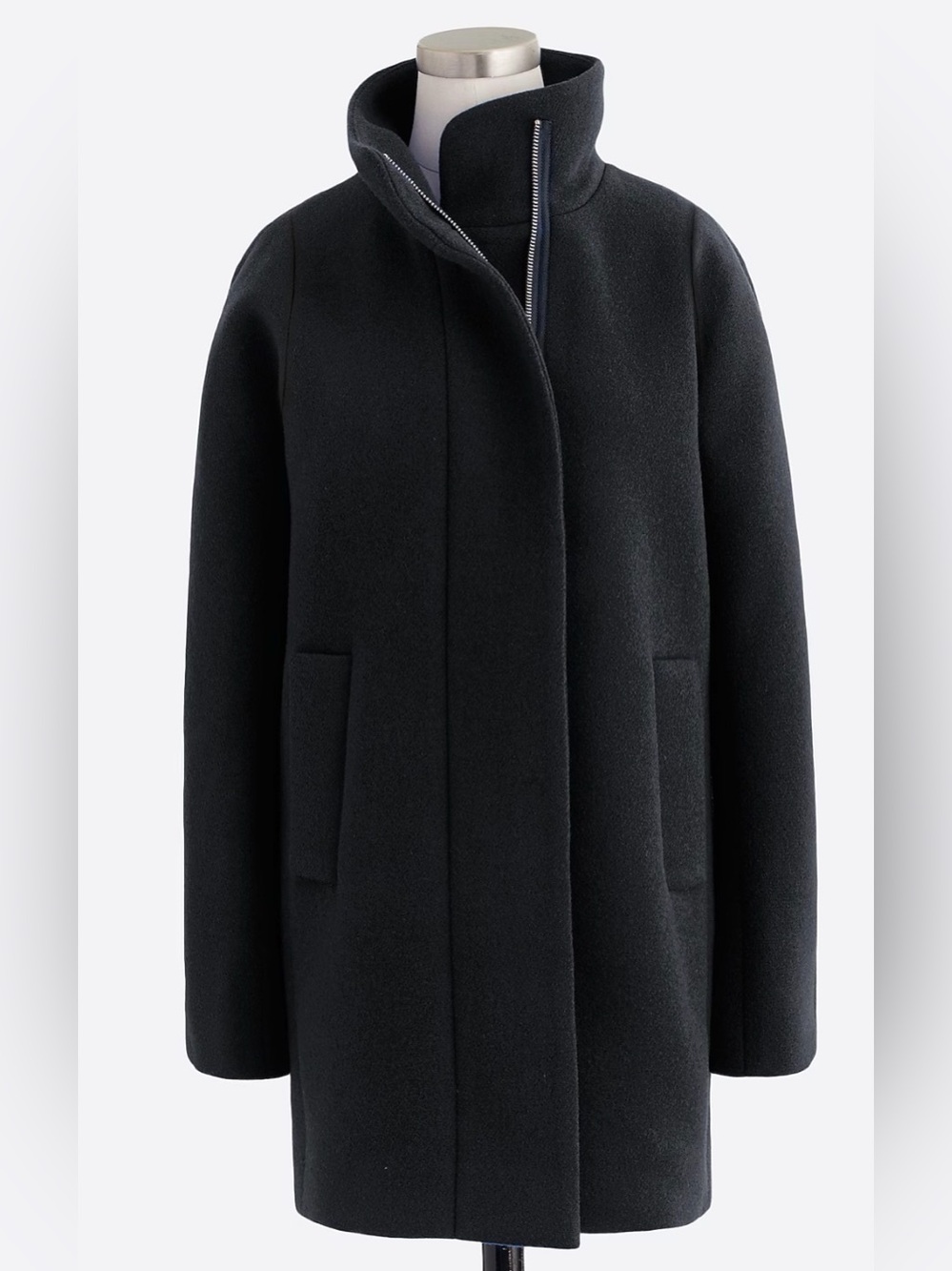 J. Crew City Coat in Black. Size 4